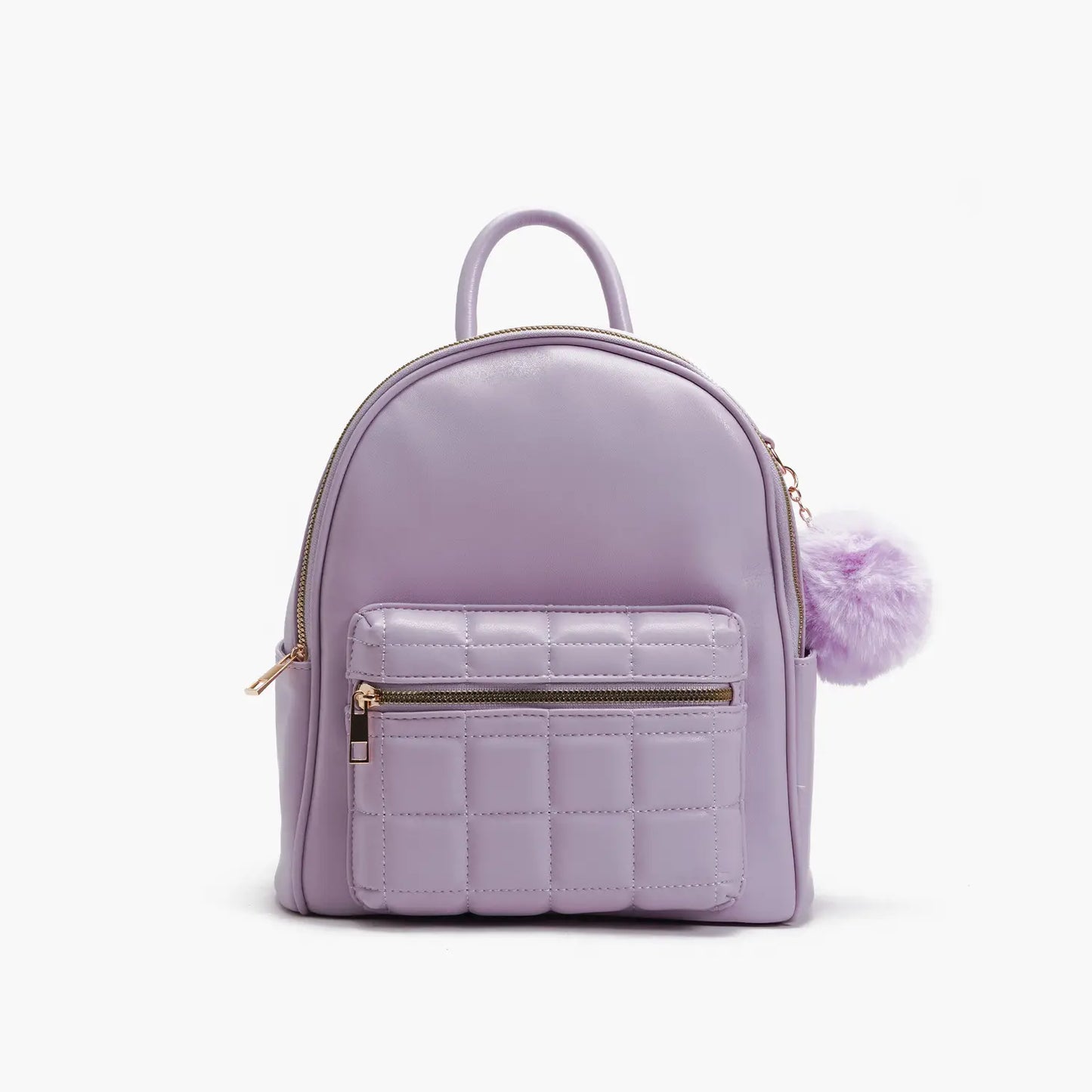 Unity Quilted Front Pocket Mini Backpack Lilac