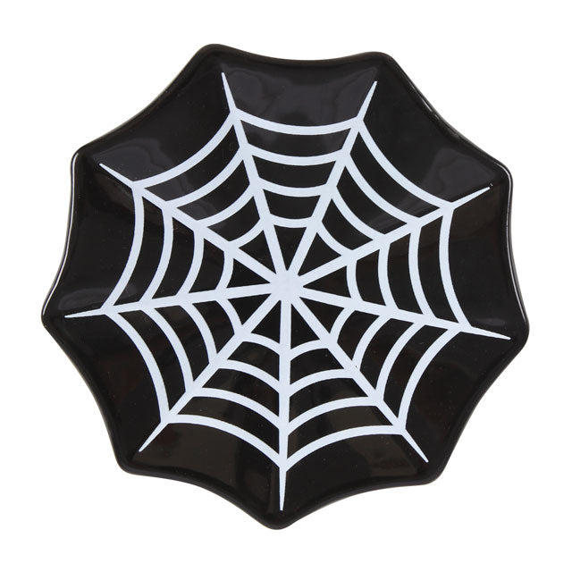 Gothic Spiderweb Halloween Trinket Dish
