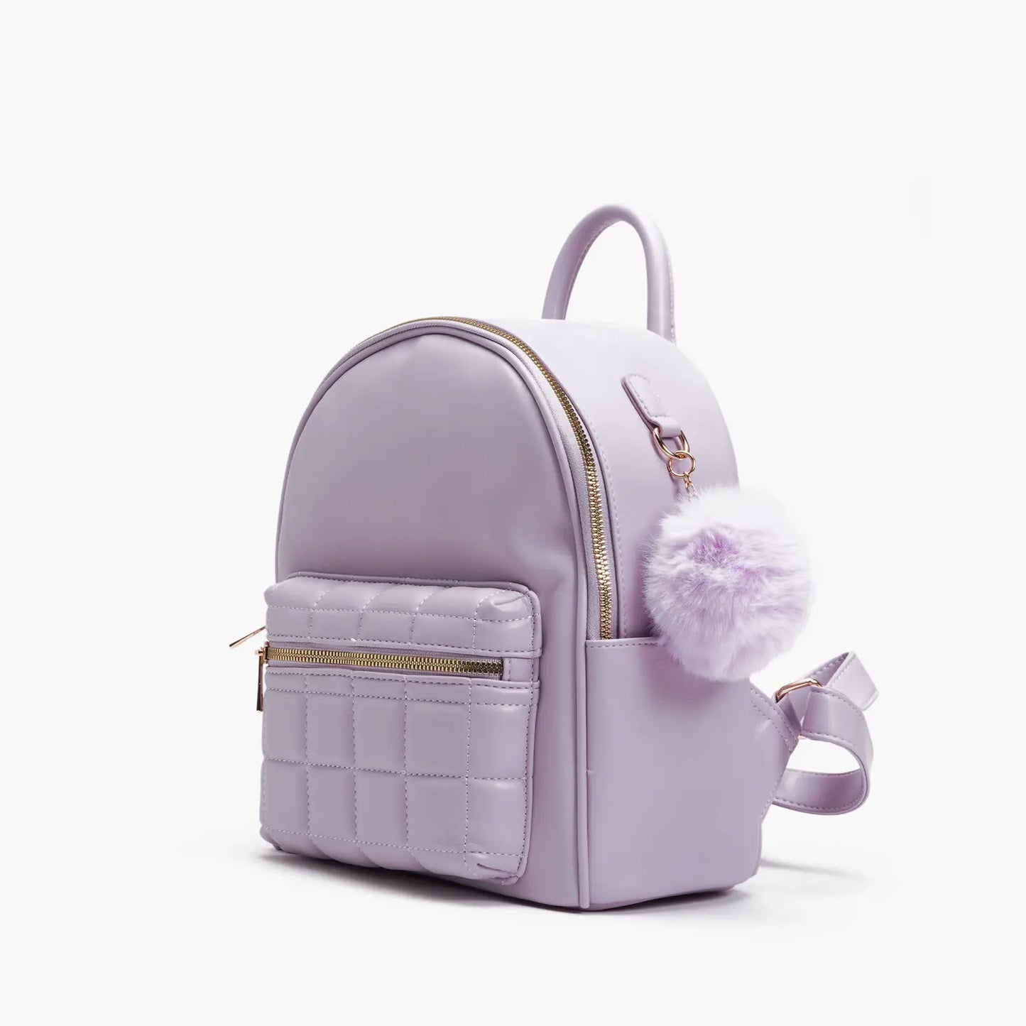 Unity Quilted Front Pocket Mini Backpack Lilac
