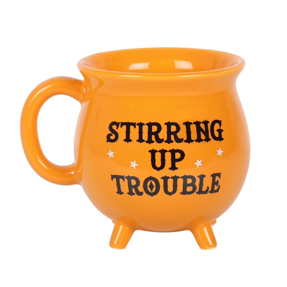 Stirring Up Trouble Halloween Cauldron Mug