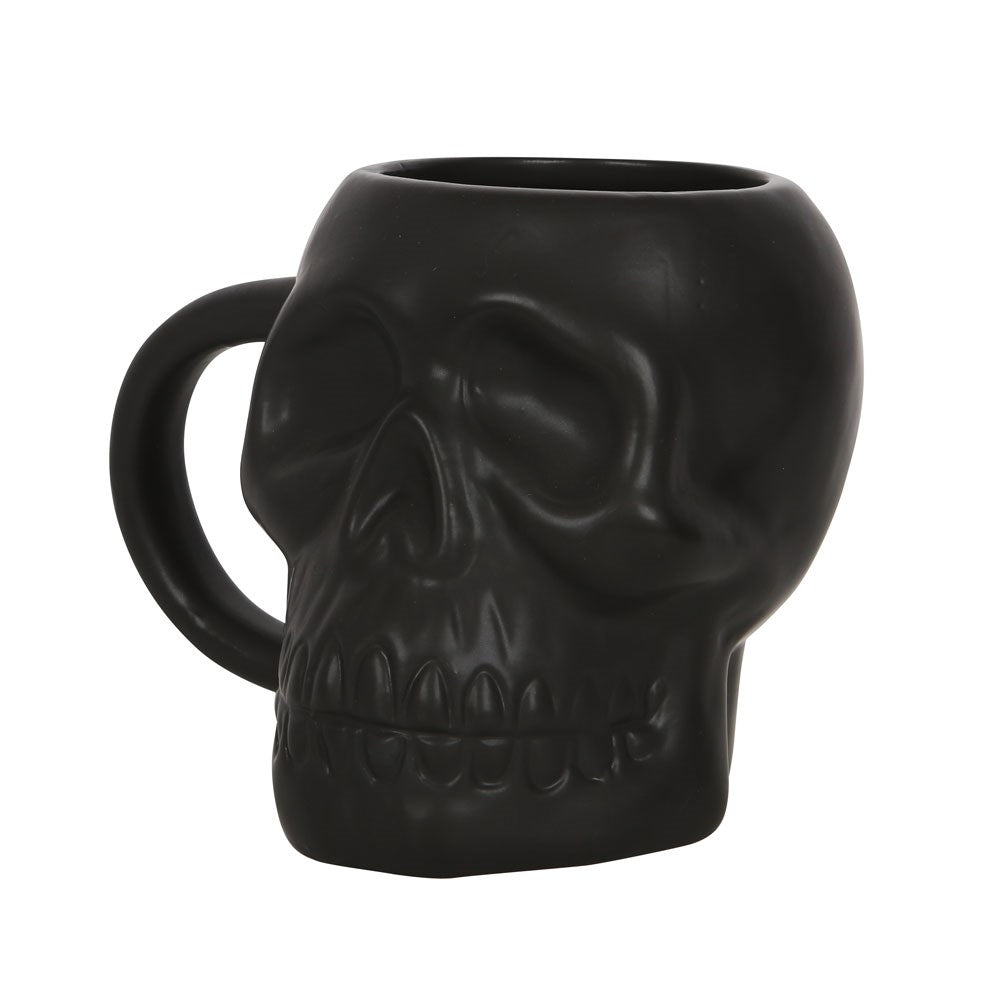 Skull Mug Matte Black