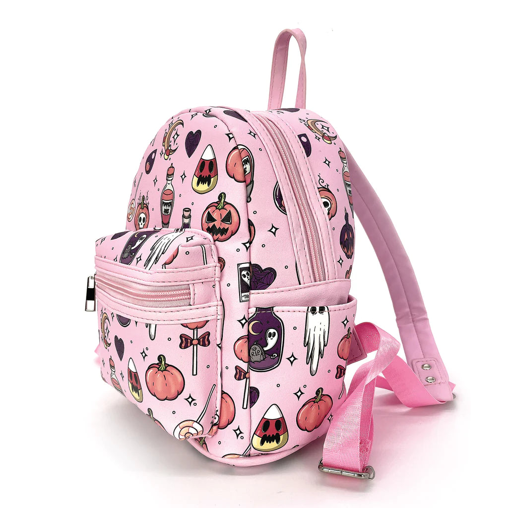 Halloween Collage AOP Mini Backpack