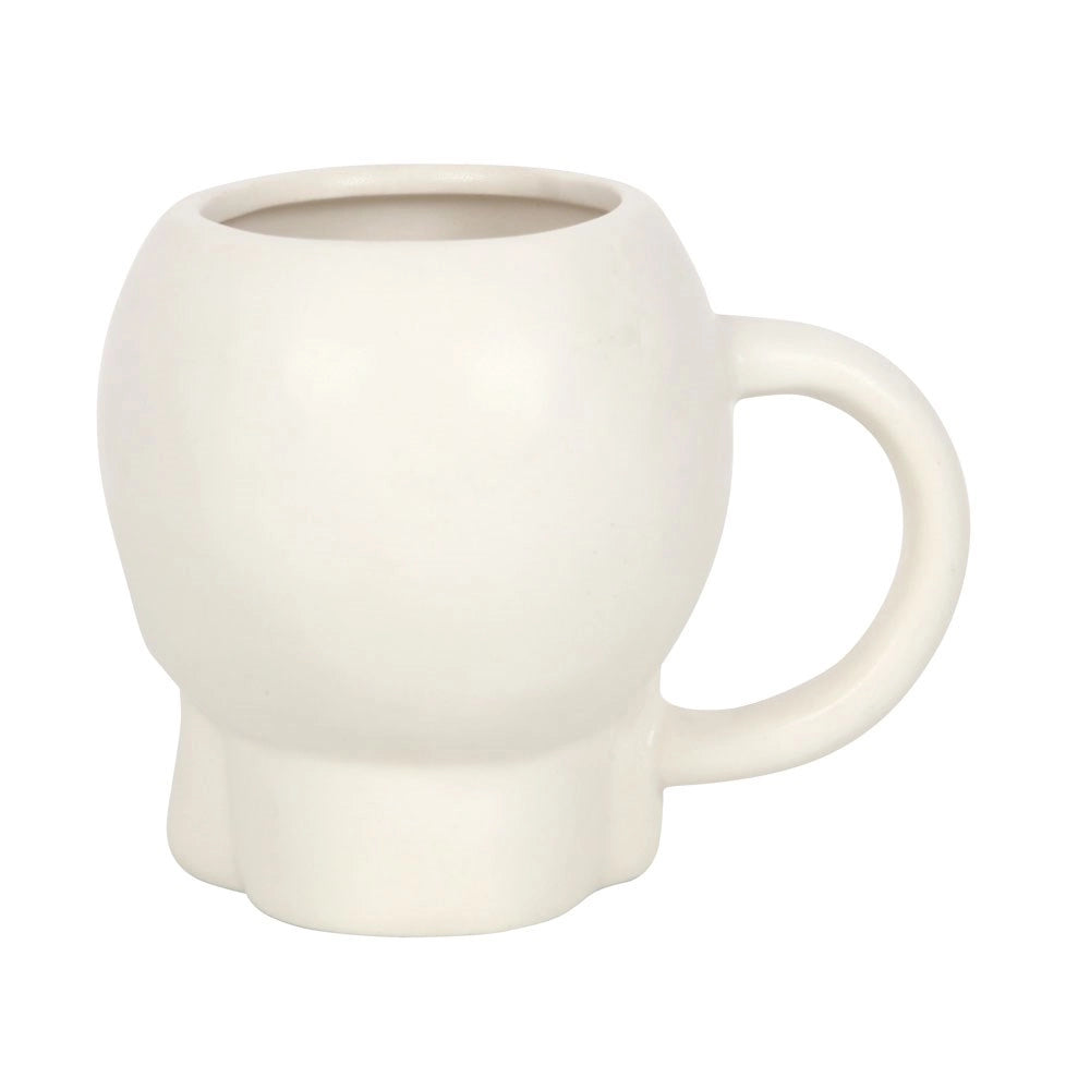 Skull Mug Matte White