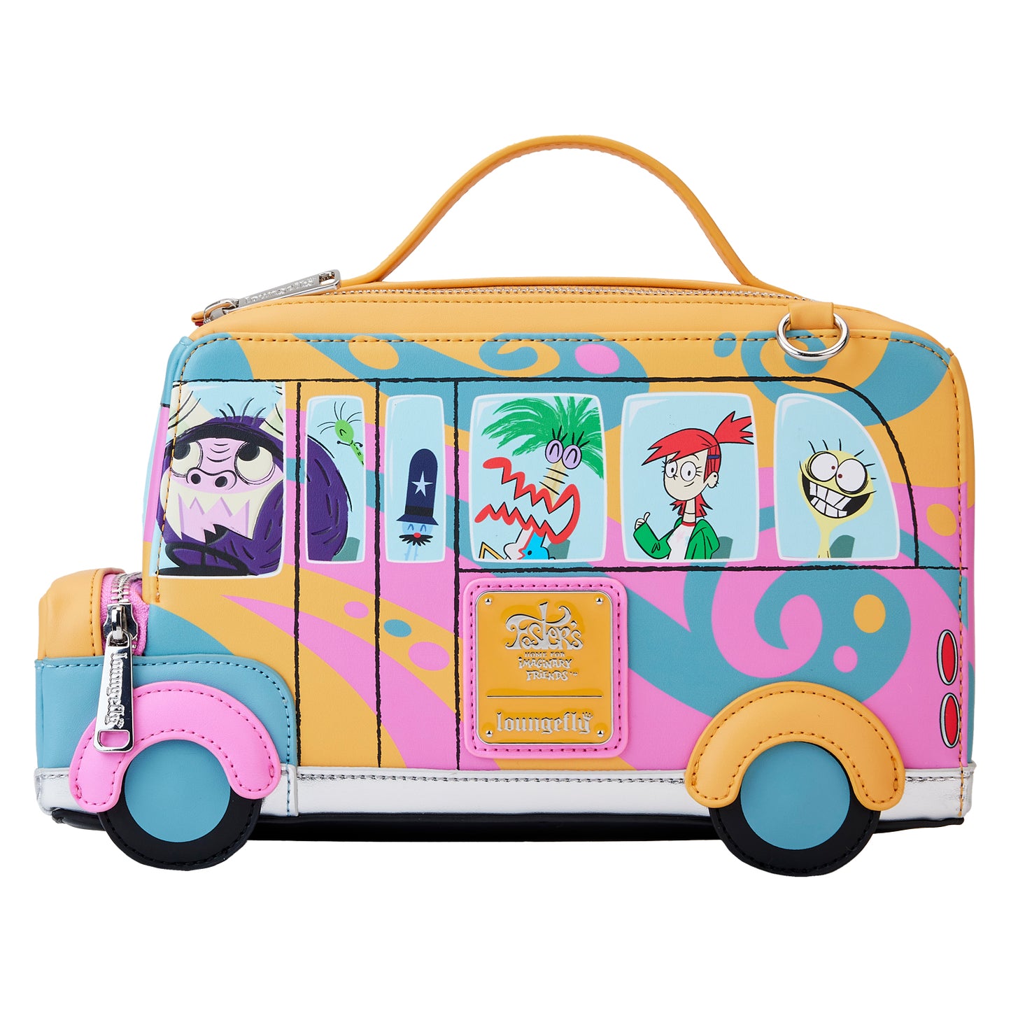 Loungefly Cartoon Network Fosters Home For Imaginary Friends Figural Bus Crossbody Purse