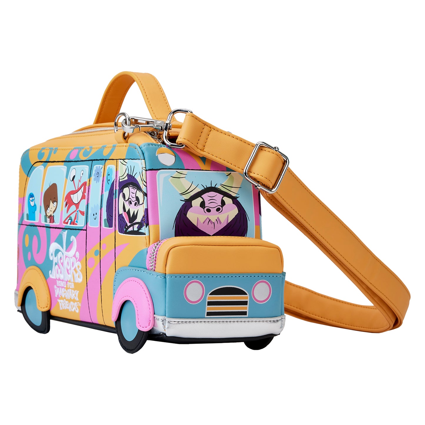 Loungefly Cartoon Network Fosters Home For Imaginary Friends Figural Bus Crossbody Purse
