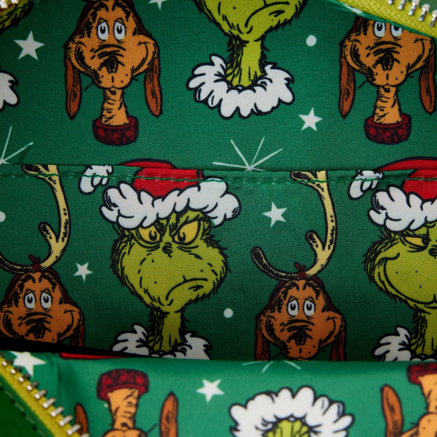 Loungefly Dr. Seuss' How the Grinch Stole Christmas! Wreath Crossbody Purse *PRE-ORDER ITEM*