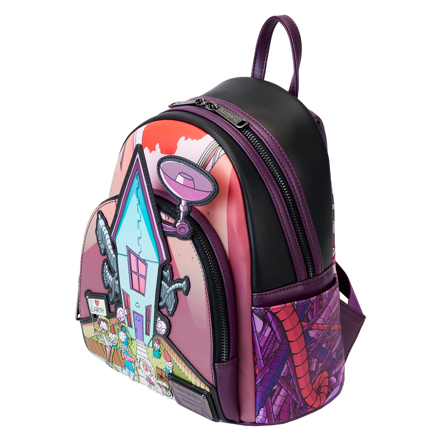 Loungefly Nickelodeon Invader Zip Secret Lair Mini Backpack