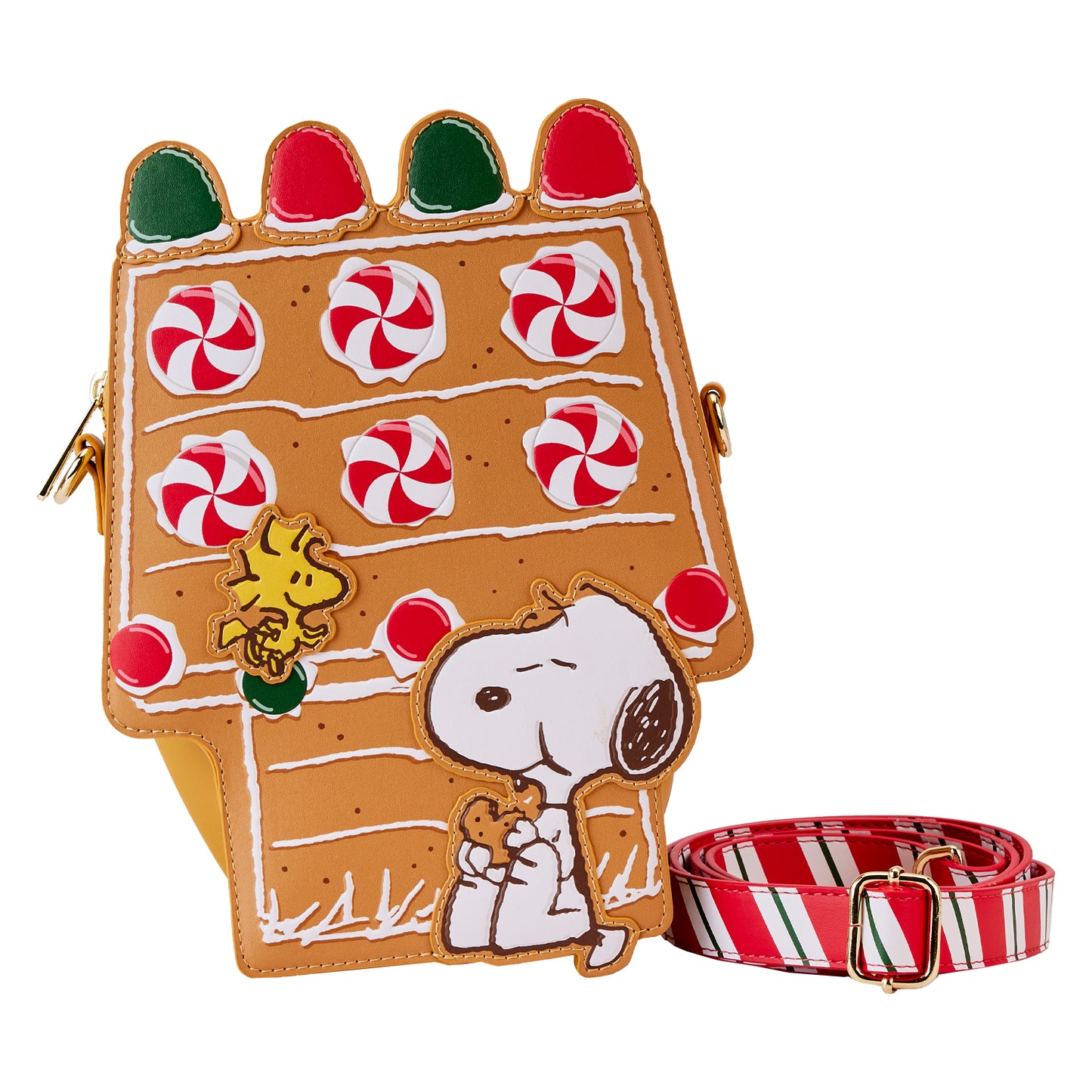 Loungefly Peanuts Snoopy Gingerbread House Scented Crossbody Purse *PRE-ORDER ITEM*