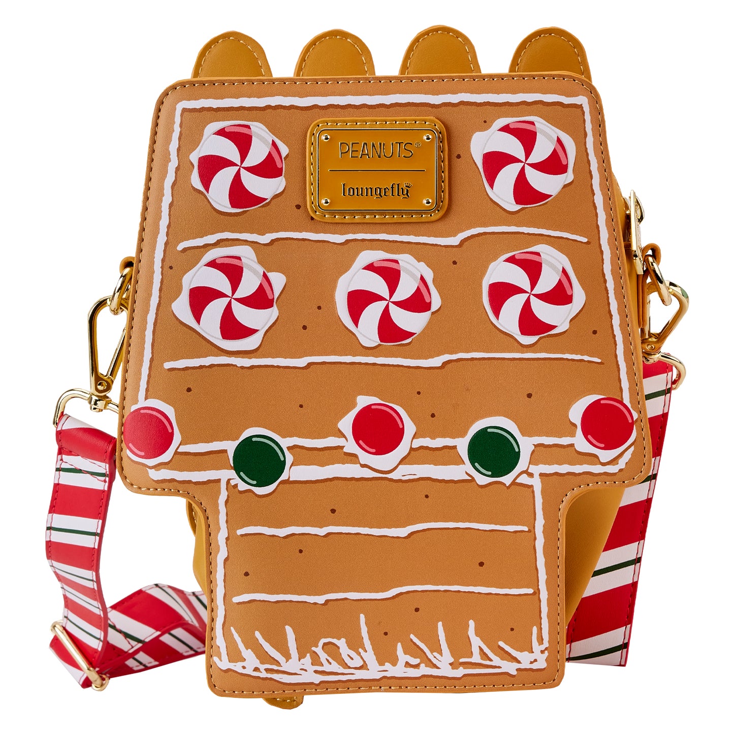 Loungefly Peanuts Snoopy Gingerbread House Scented Crossbody Purse *PRE-ORDER ITEM*