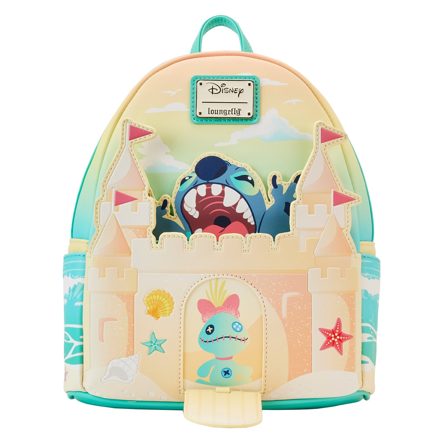 Loungefly Disney Stitch Sandcastle Beach Surprise Mini Backpack