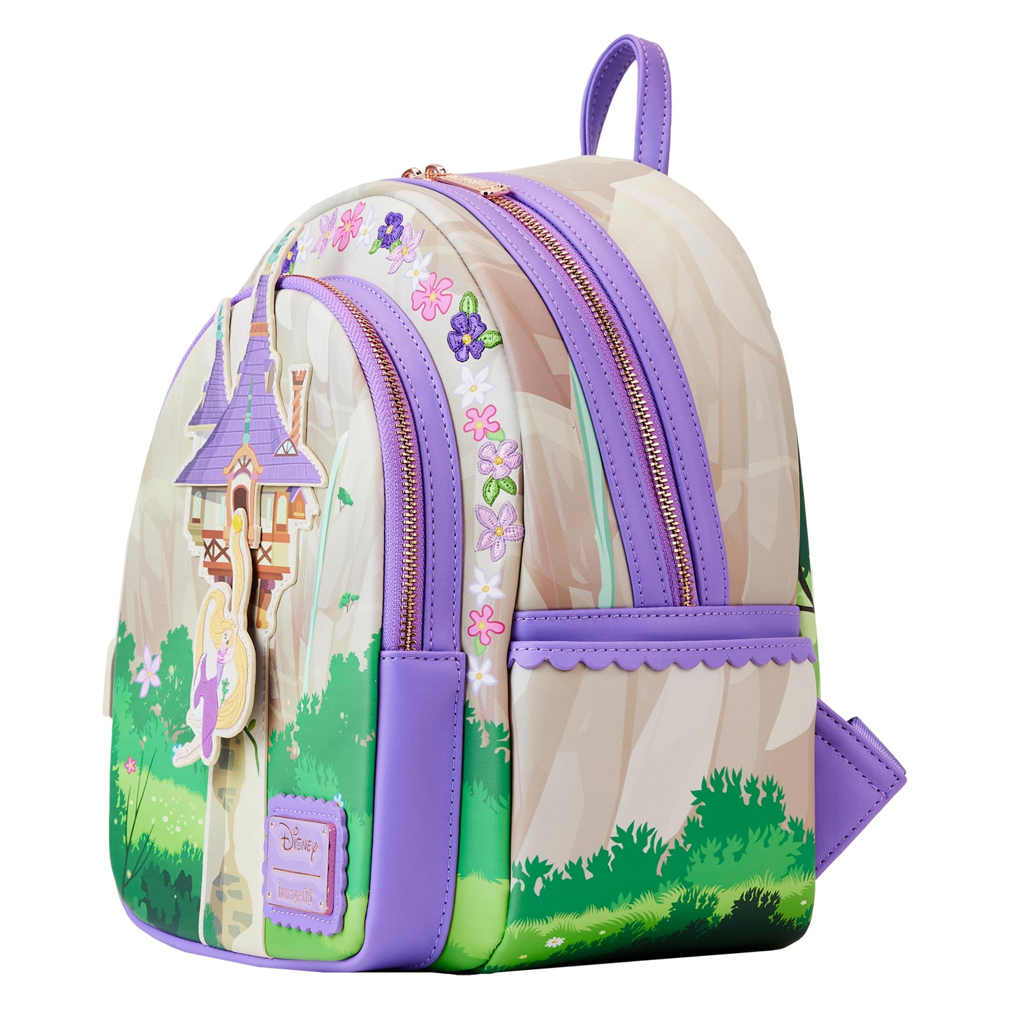 Loungefly Disney Tangled Rapunzel Swinging From Tower Mini Backpack