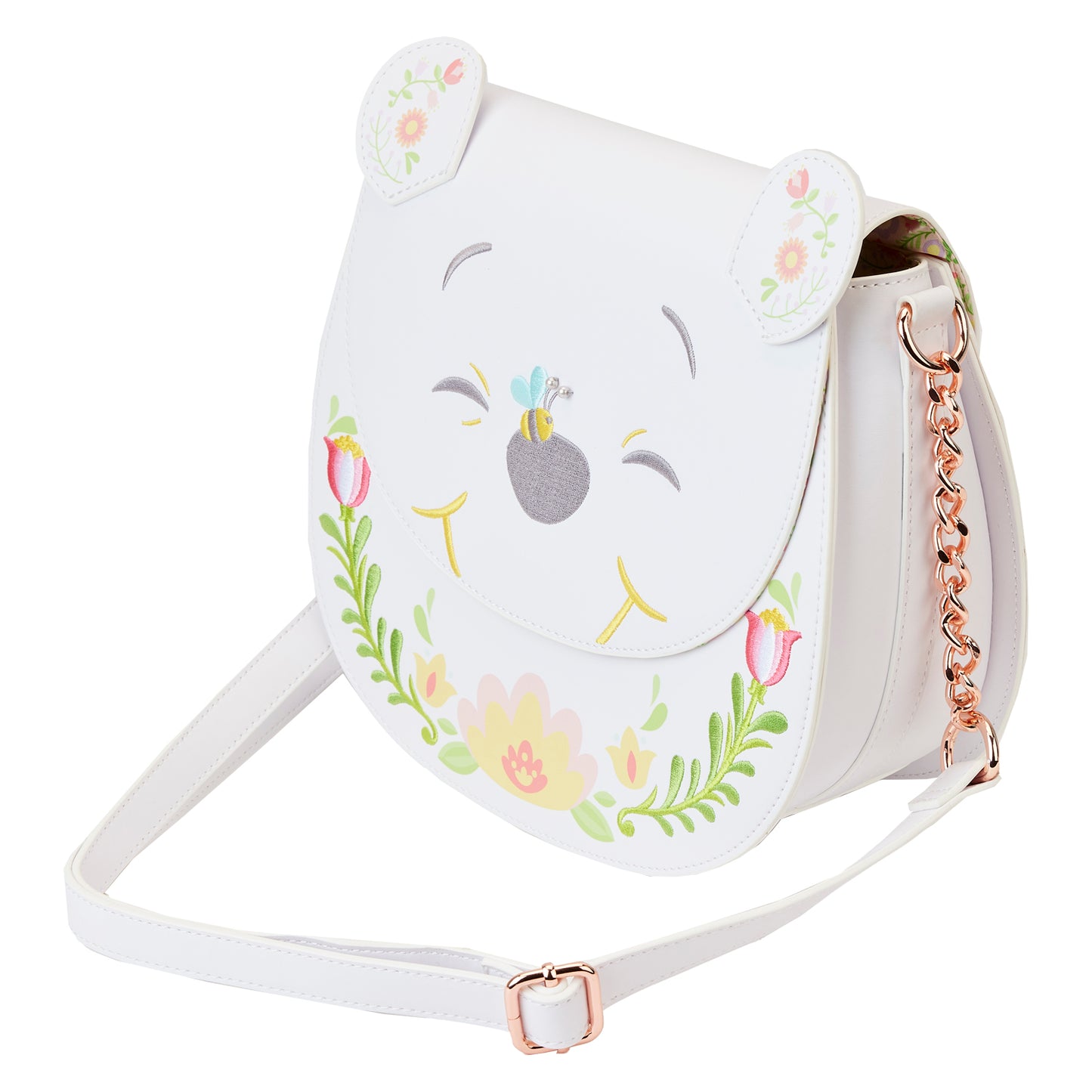 Loungefly Disney Winnie The Pooh Cosplay Folk Floral Crossbody Purse