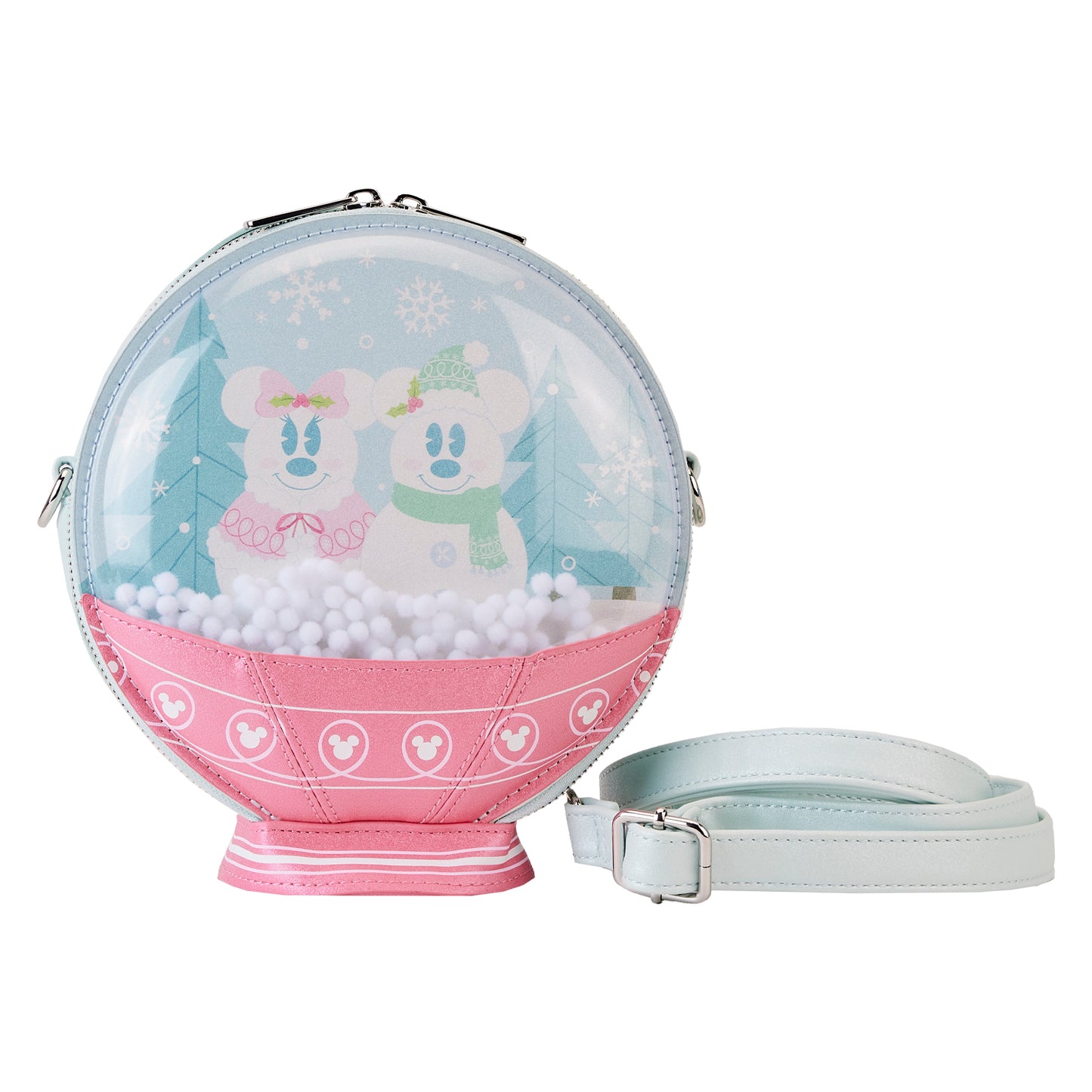 Loungefly Disney Mickey And Friends Winter Snowglobe Crossbody Purse *PRE-ORDER ITEM*