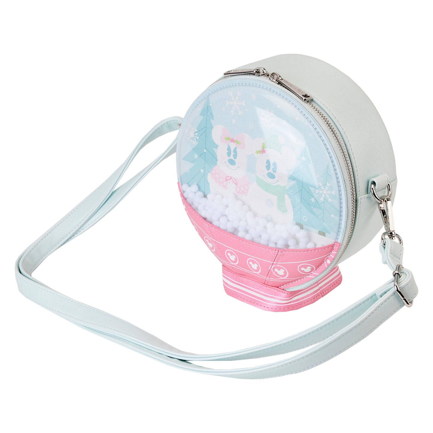 Loungefly Disney Mickey And Friends Winter Snowglobe Crossbody Purse *PRE-ORDER ITEM*