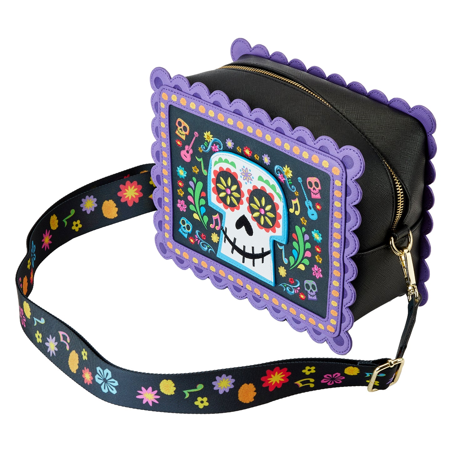 Loungefly Coco Miguel Calavera Floral Skull Crossbody Purse *PRE-ORDER ITEM*