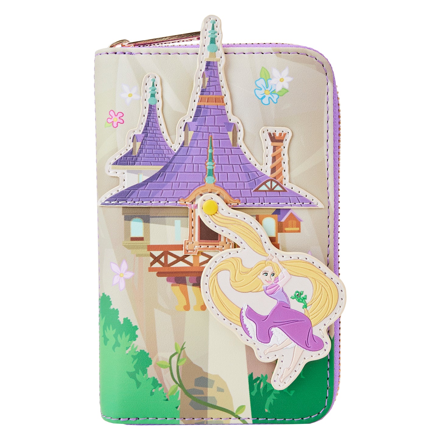 Loungefly Disney Tangled Rapunzel Swinging From Tower Zip-Around Wallet