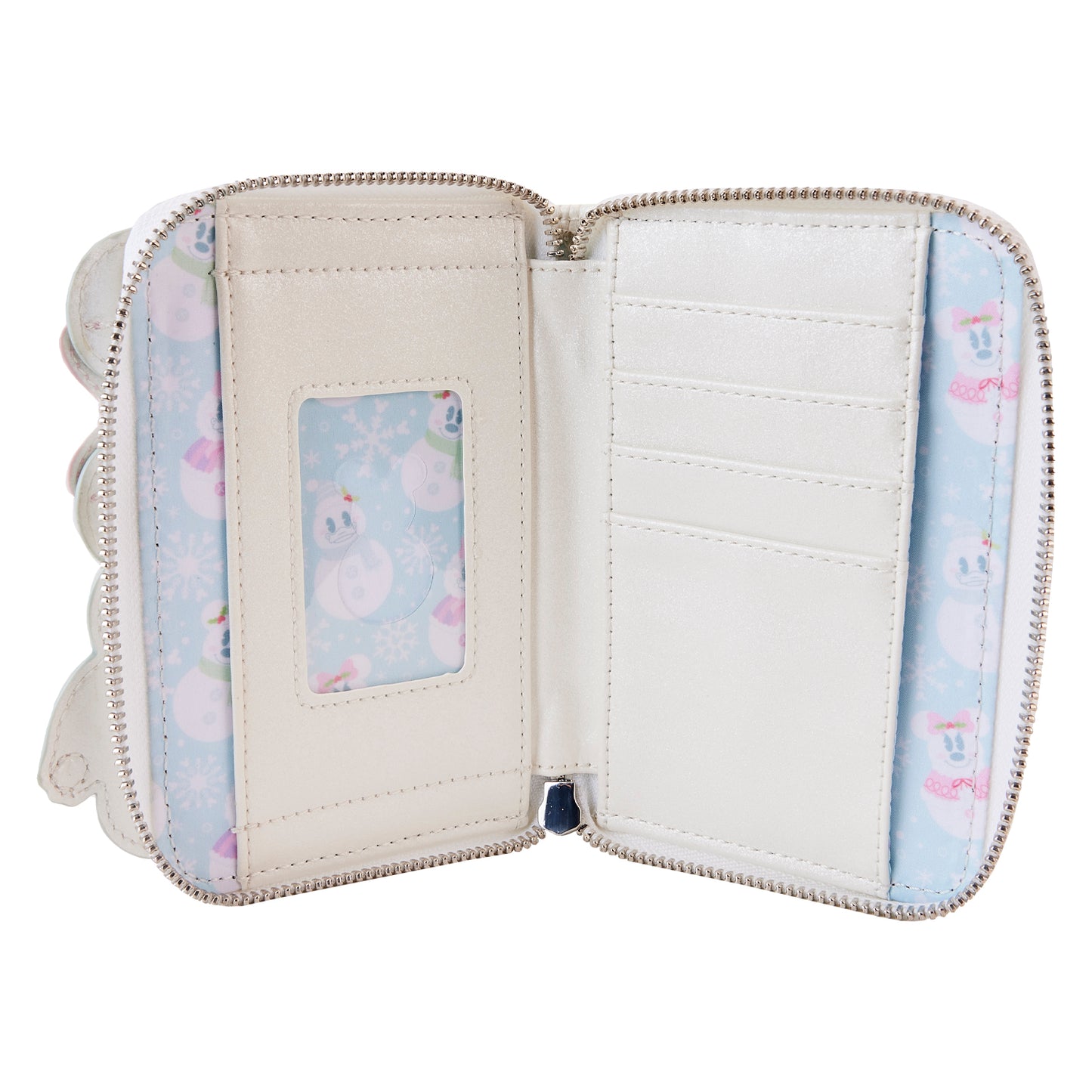 Loungefly Disney Mickey And Minnie Pastel Snowman Zip-Around Wallet *PRE-ORDER ITEM*