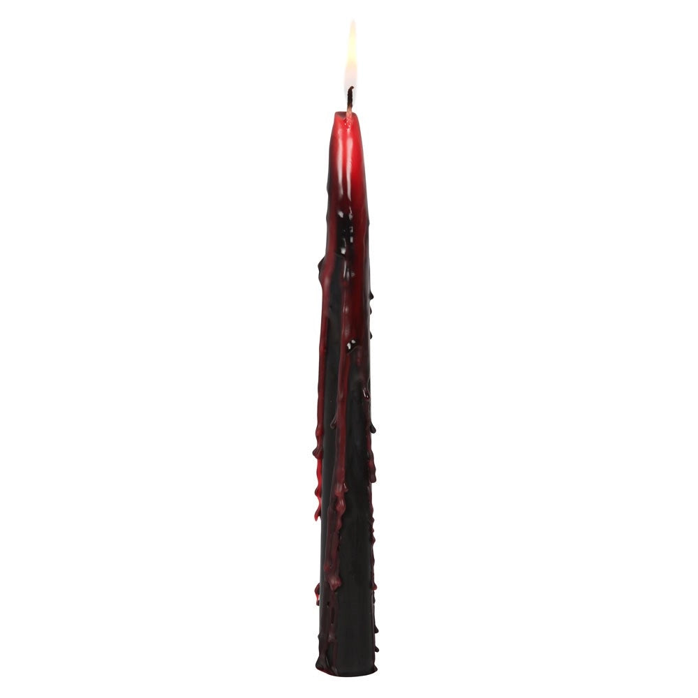 Gothic Vampire Blood Taper Candles Set Of 8