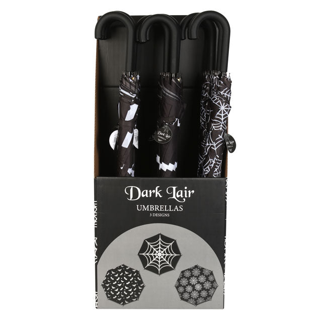 Gothic Bat and Spiderweb Umbrella