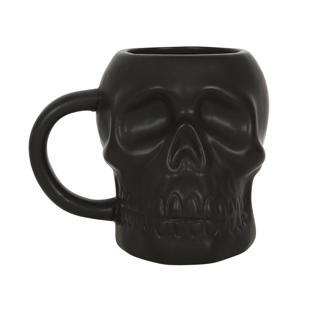 Skull Mug Matte Black