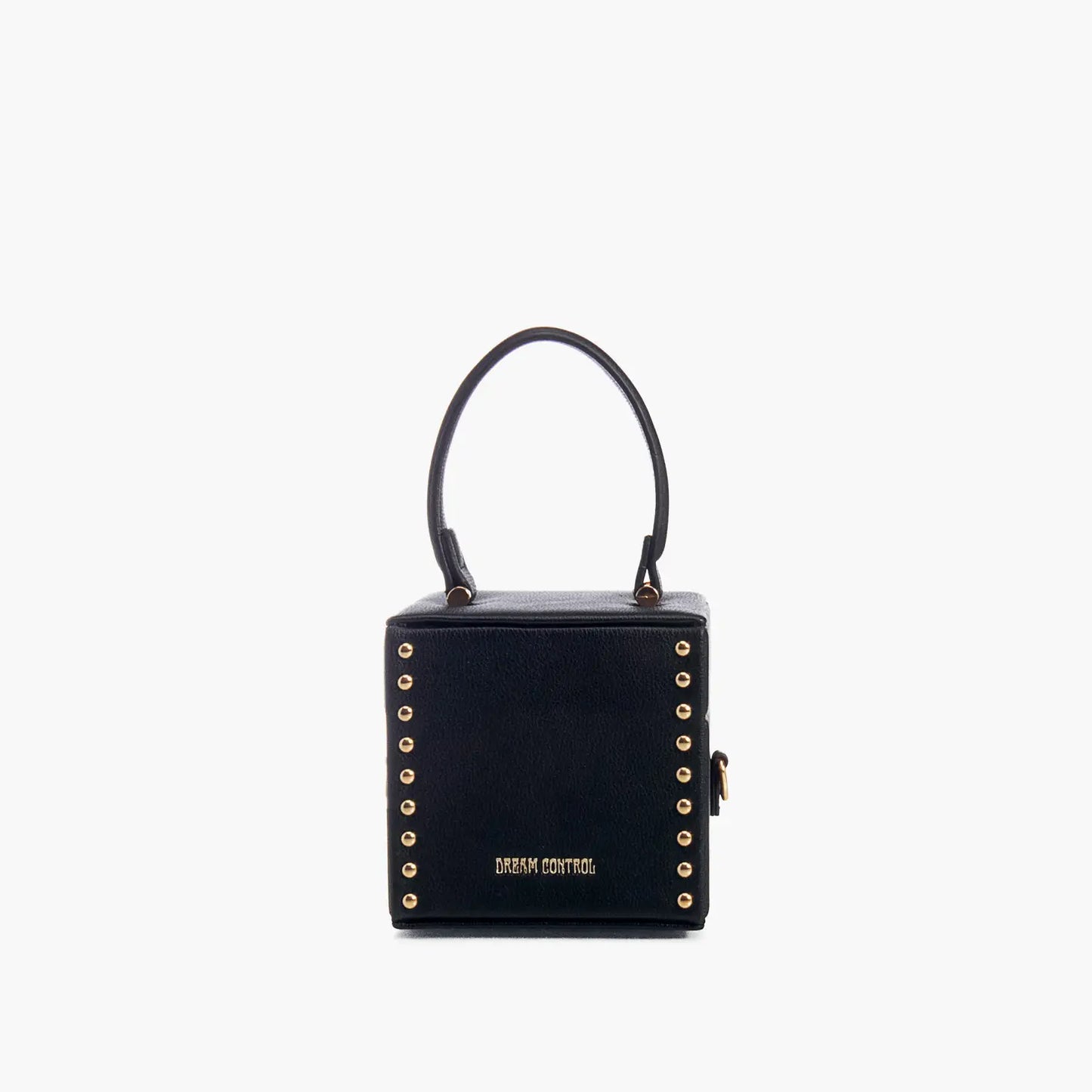 Estelle Studded Cube Shoulder Bag Black