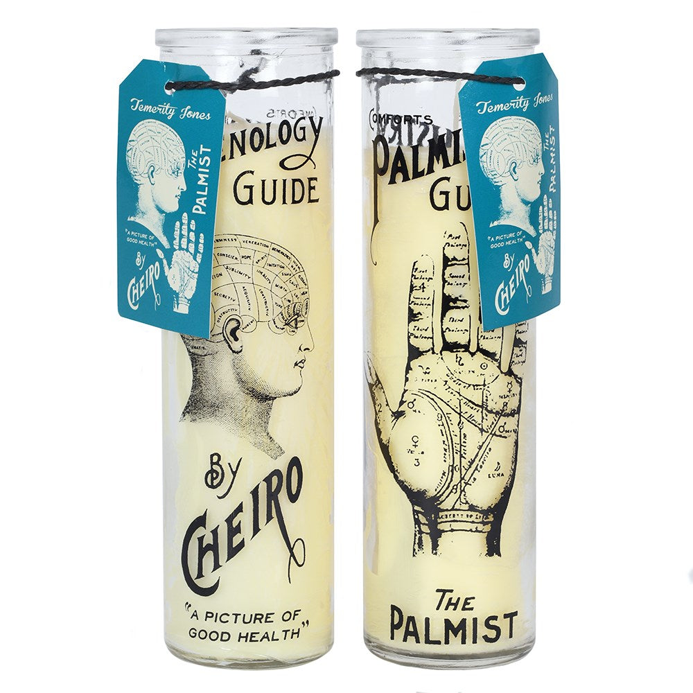 Phrenology Glass Candle