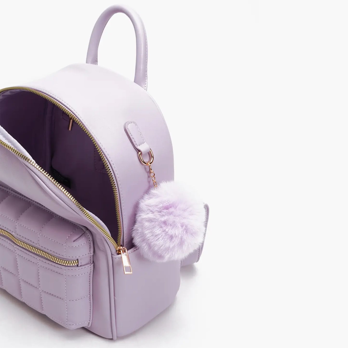 Unity Quilted Front Pocket Mini Backpack Lilac