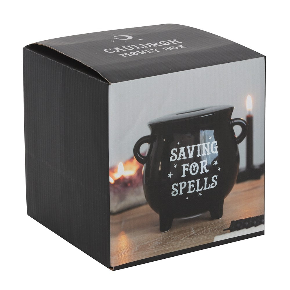 Gothic Halloween Cauldron Money Box