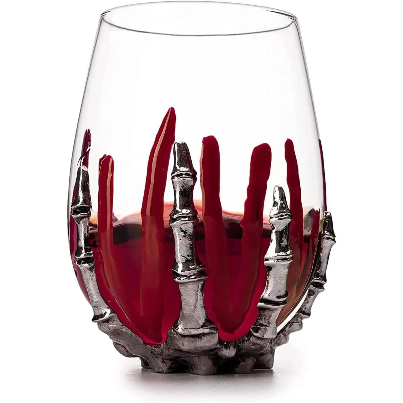 Bloody Skeleton Hand Wine Glass
