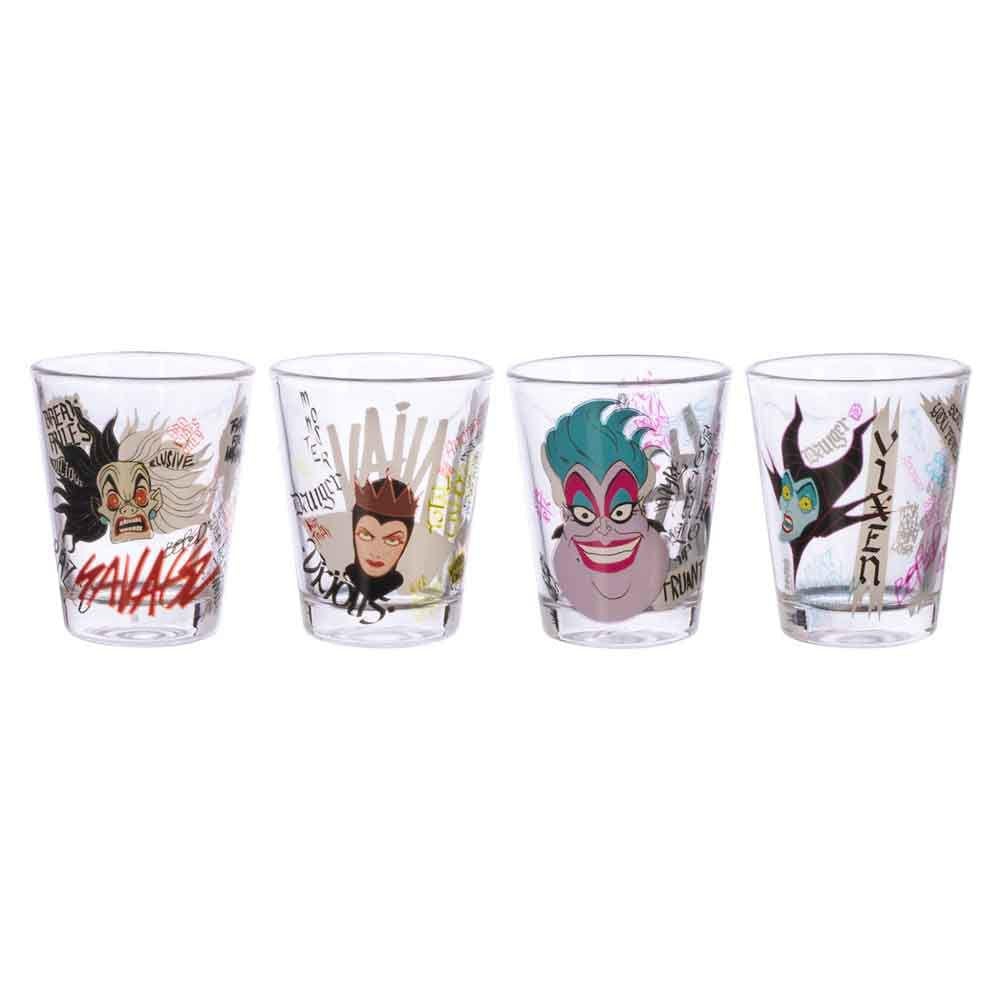 BioWorld Disney Villains 2 oz Shot Glass Set of 4