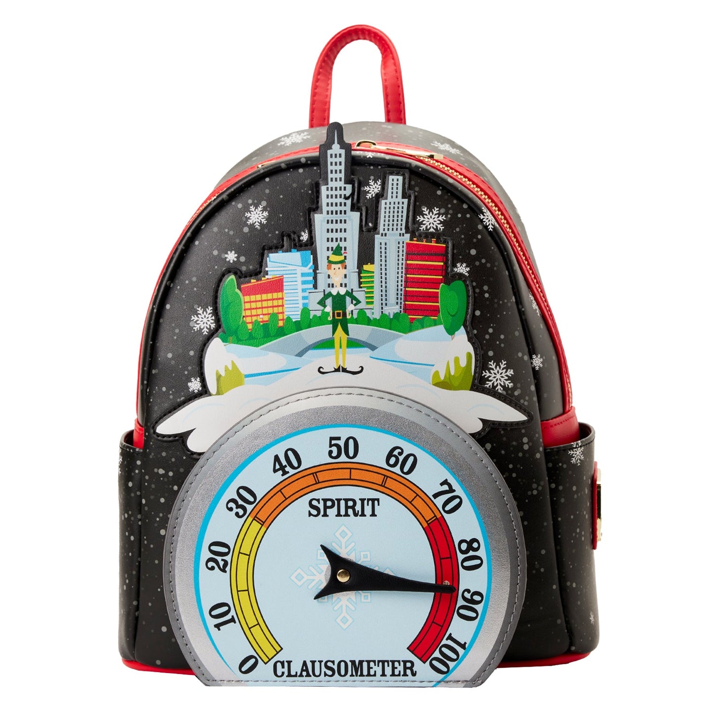 Loungefly Elf Clausometer Light Up Mini Backpack