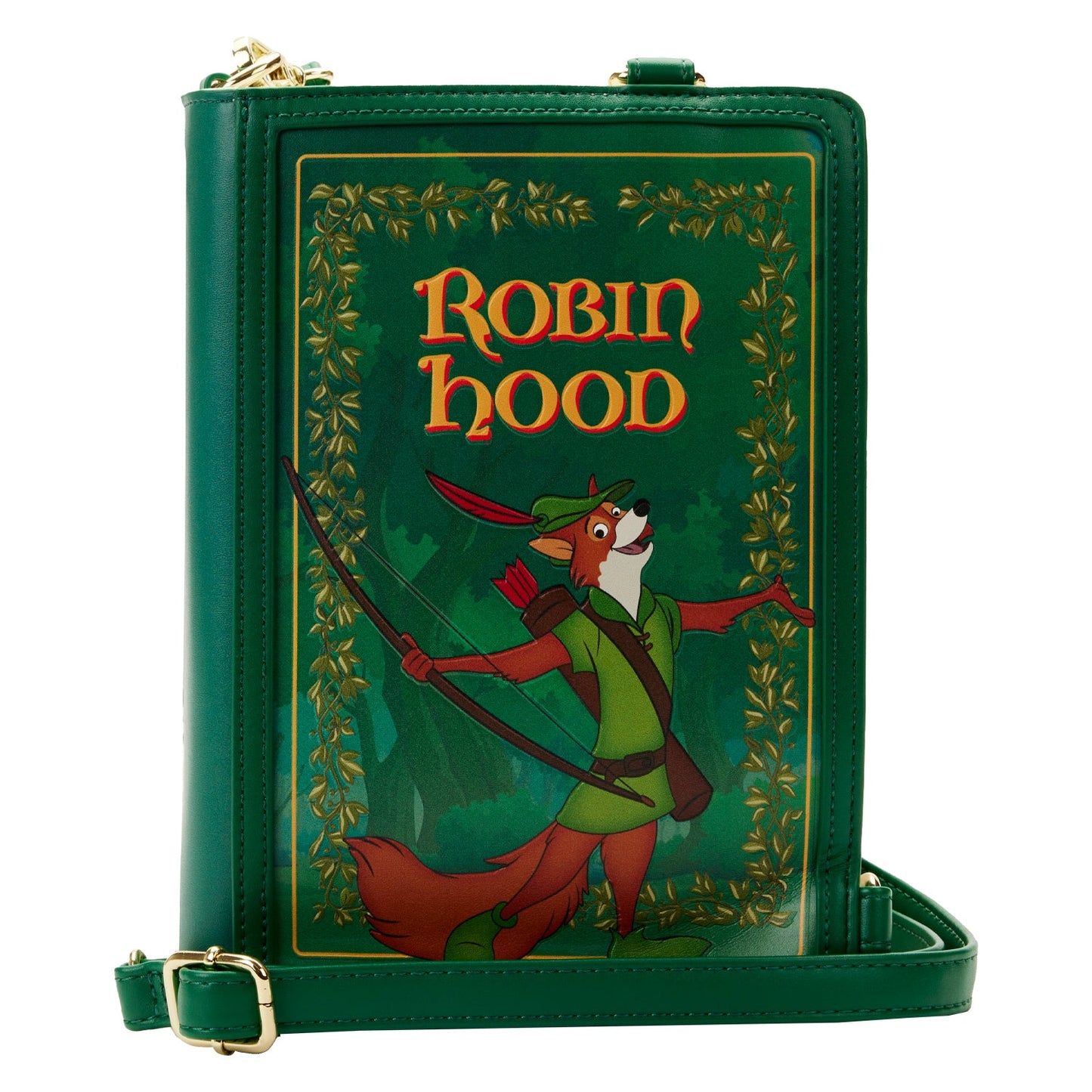 Loungefly Disney Classic Book Robin Hood Convertible Crossbody Purse