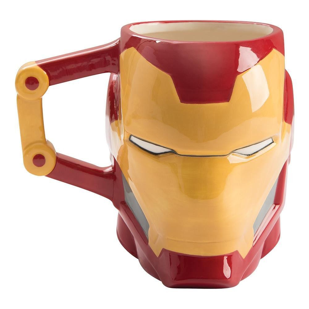 BioWorld Marvel Iron Man 20 oz Sculpted Ceramic Mug