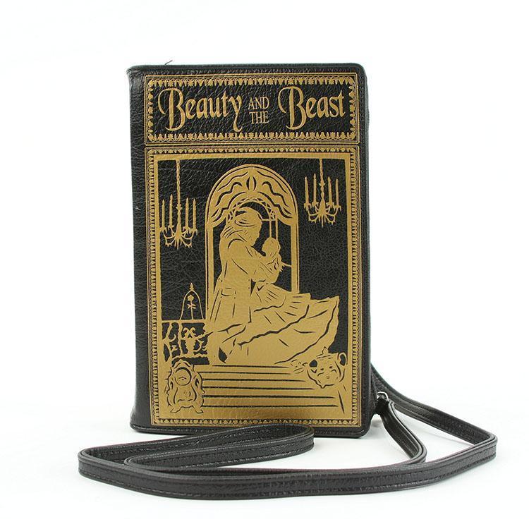 Beauty & The Beast Book Clutch & Crossbody Purse
