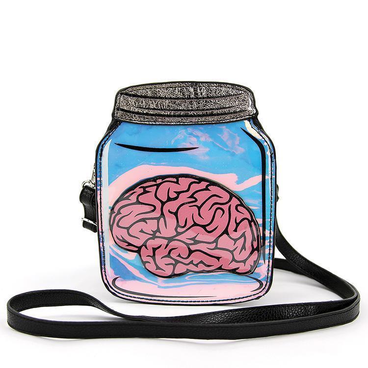 Brain In A Jar Crossbody Purse