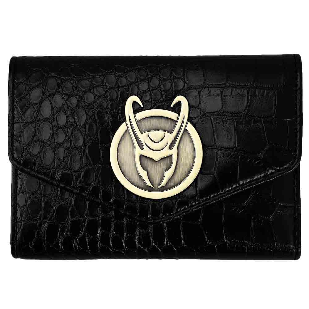 BioWorld Marvel Loki Badge Textured Bi-Fold Wallet