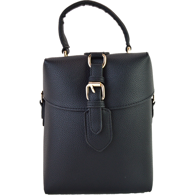Eleanor Square Medium Cross-Body Purse Black