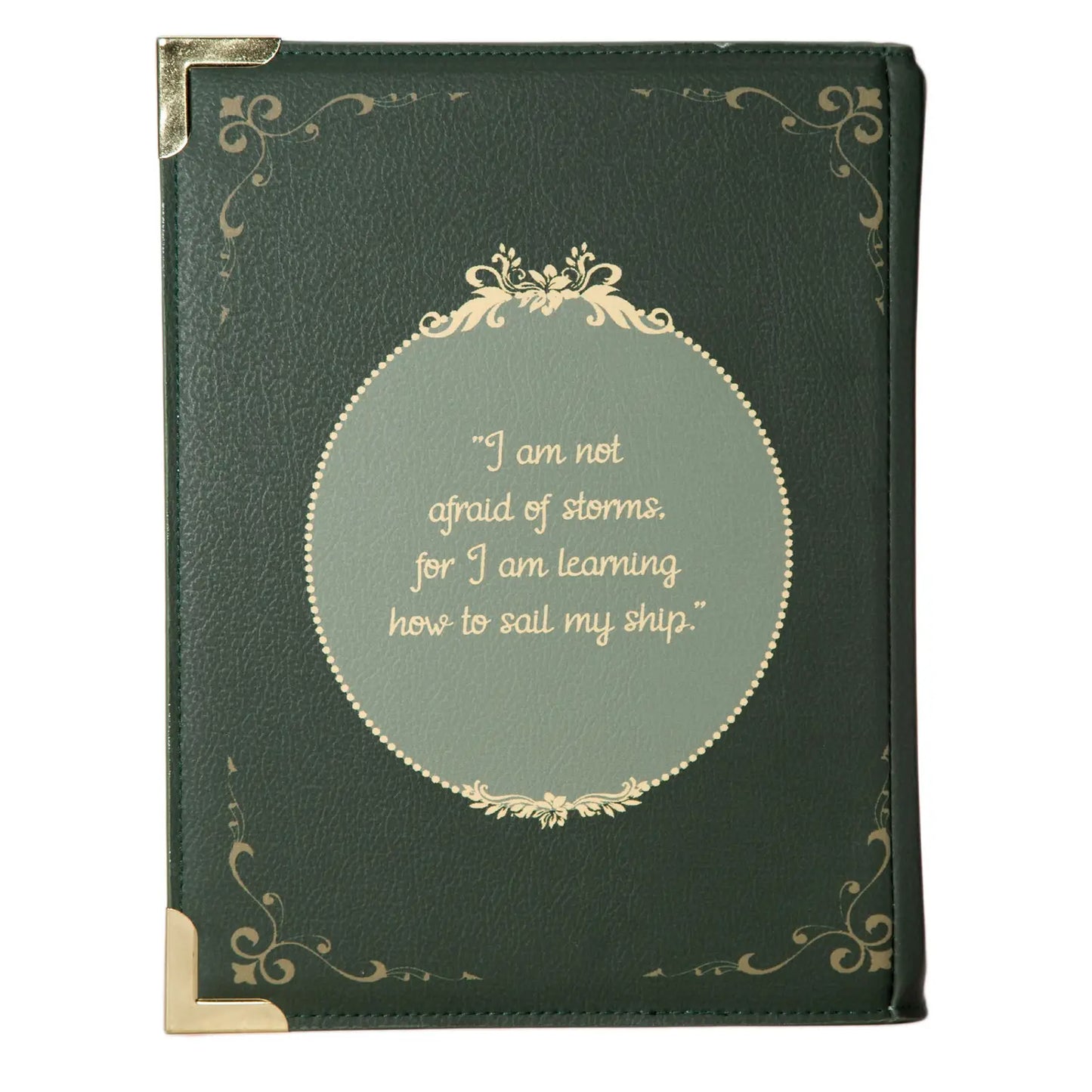 Well Read Little Women Green Book Crossbody Purse Small Bag