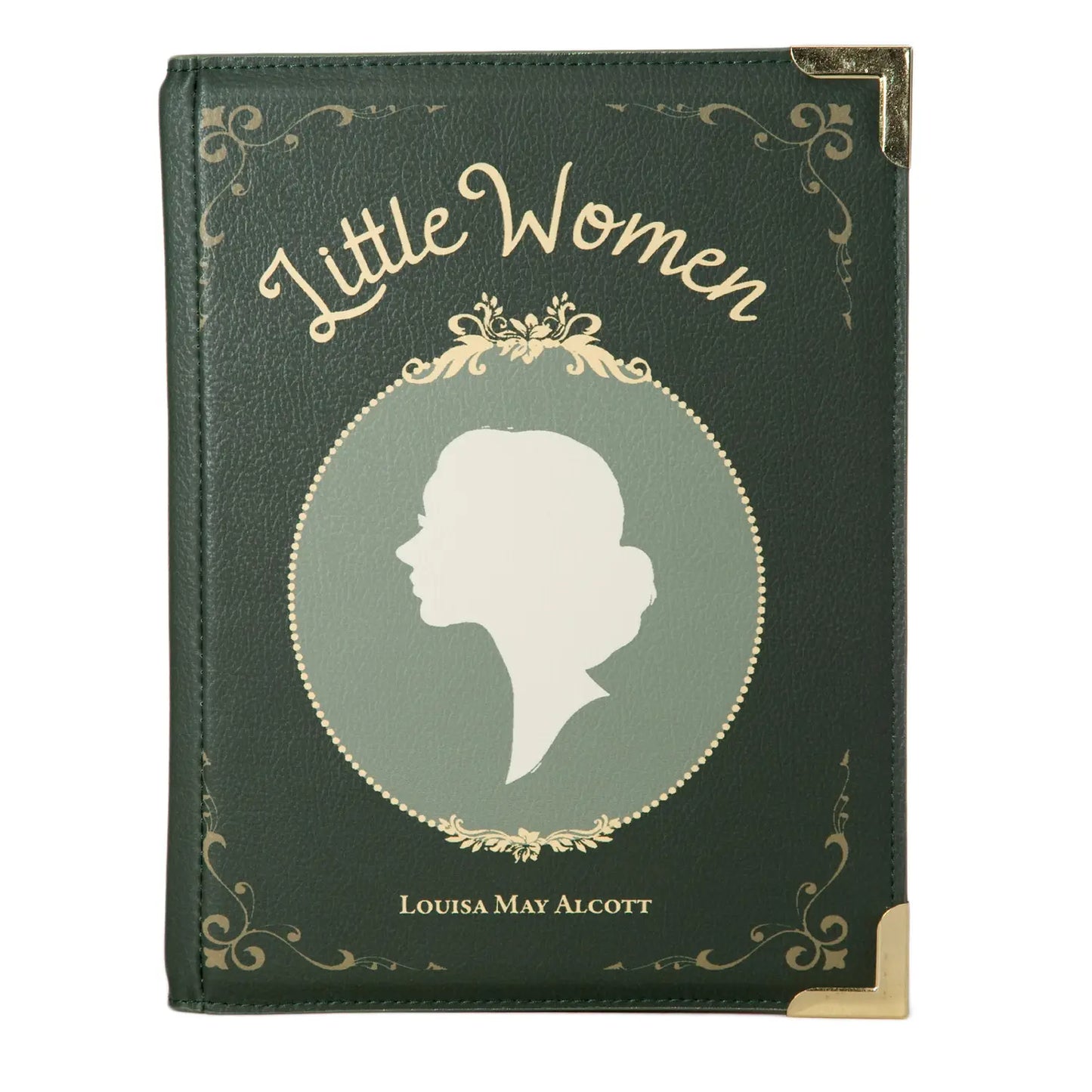 Well Read Little Women Green Book Crossbody Purse Small Bag