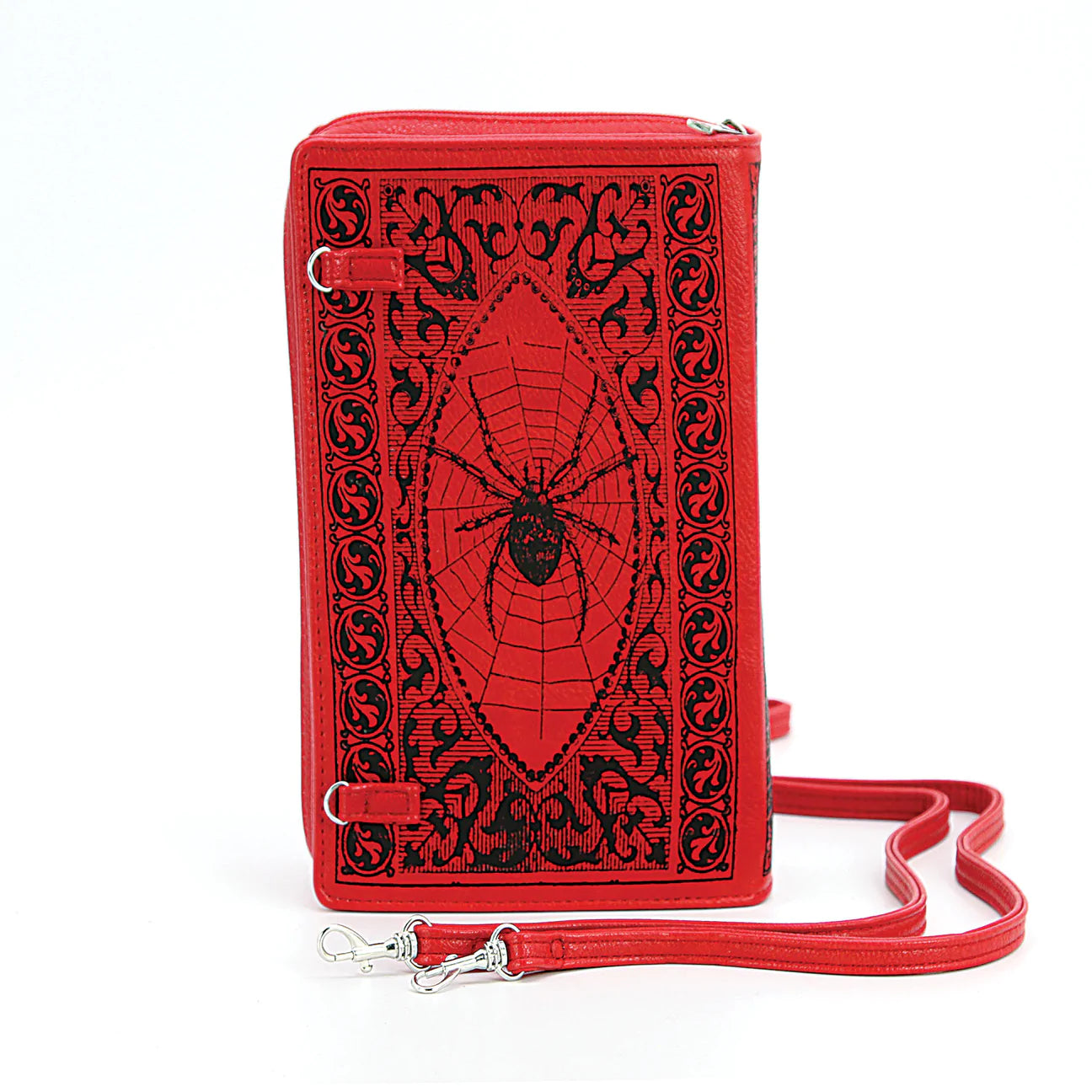 Grimoire Book Clutch & Crossbody Purse Red