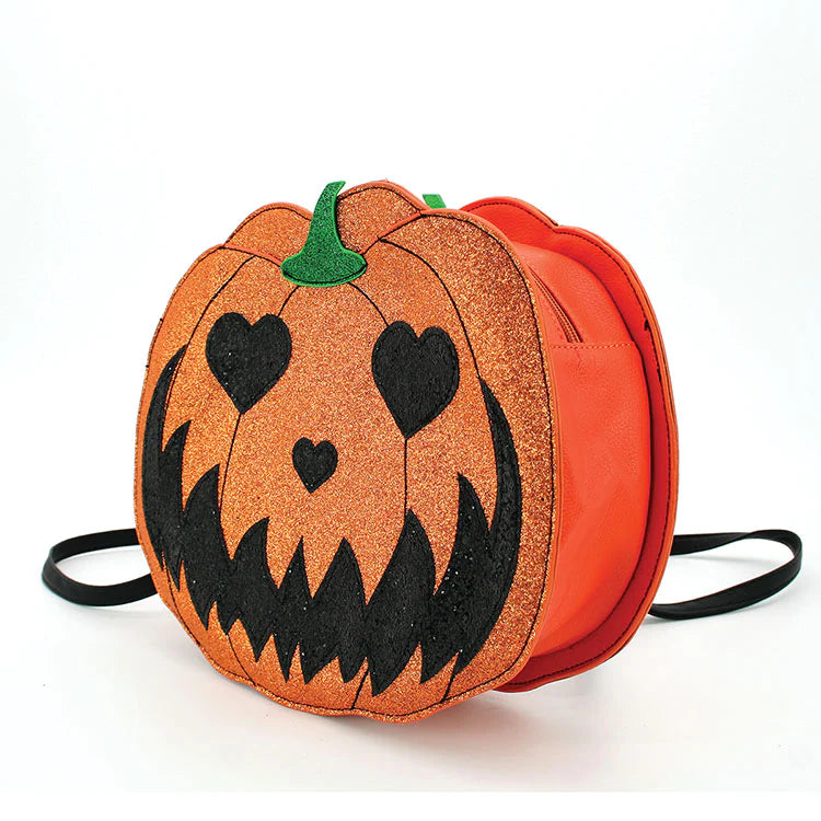 Glittery Jack O Lantern Backpack