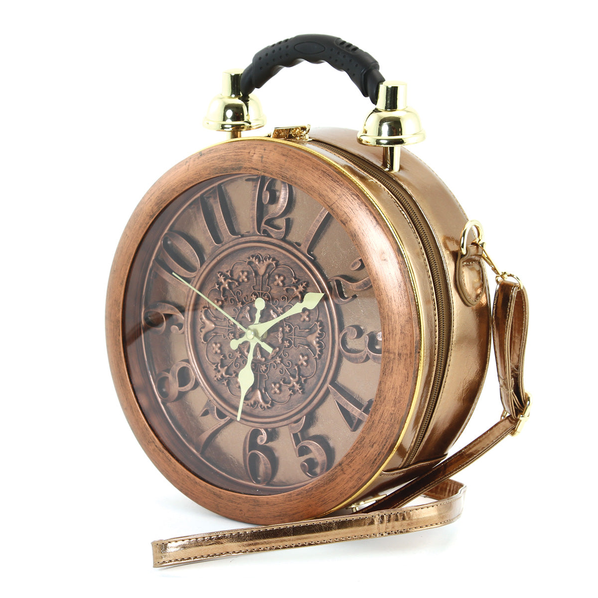 Antique Clock Crossbody Purse