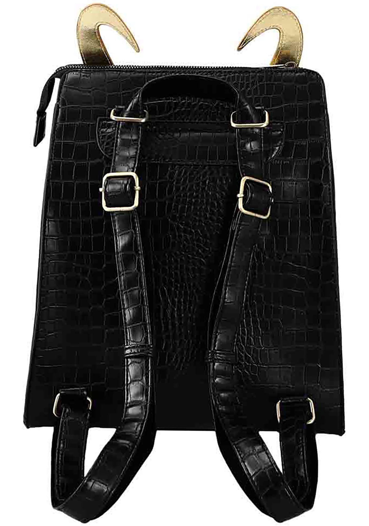 Bioworld Marvel Loki Helmet Cosplay Black Convertible Mini Backpack
