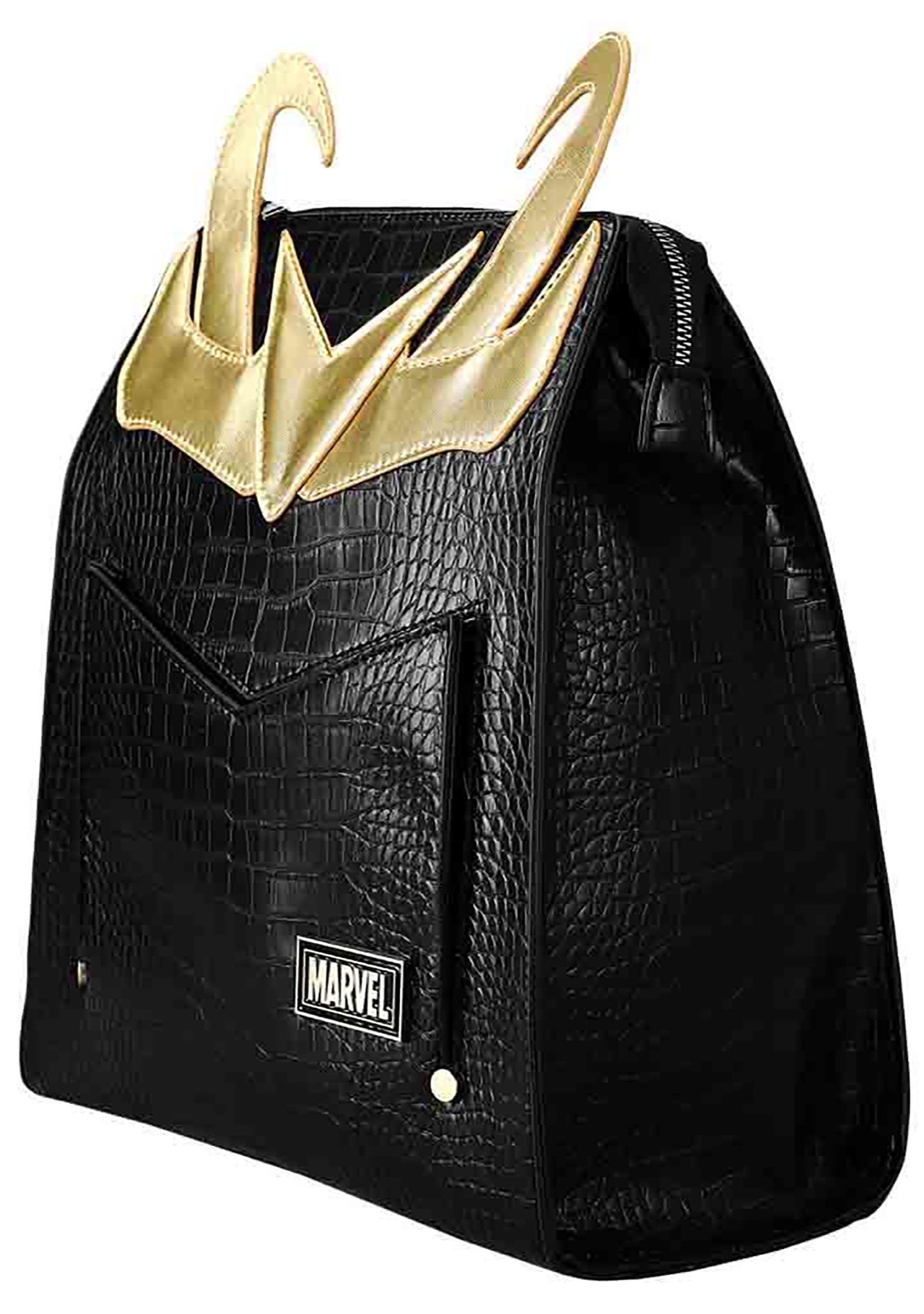 Bioworld Marvel Loki Helmet Cosplay Black Convertible Mini Backpack