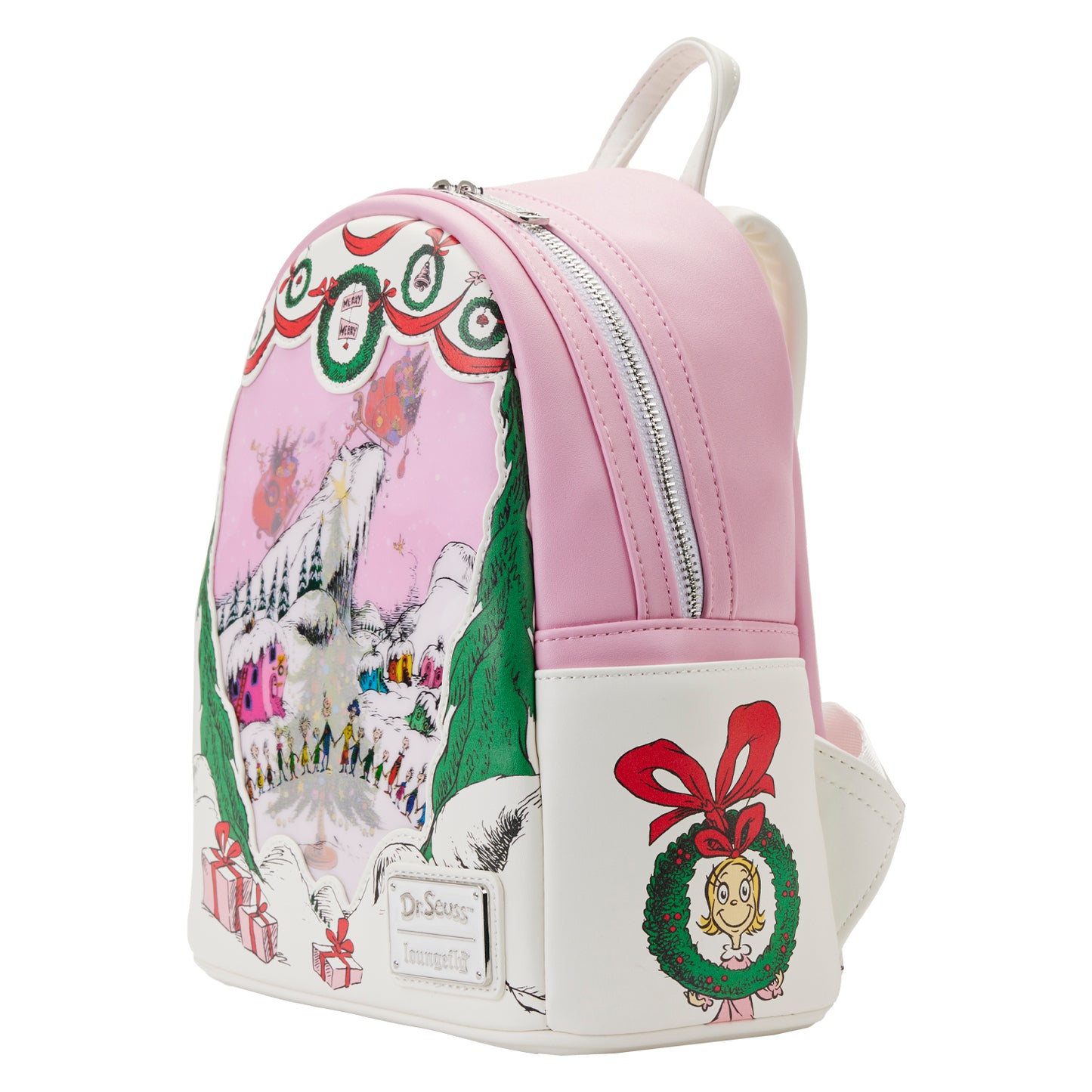 Loungefly Dr. Suess' How the Grinch Stole Christmas! Lenticular Scene Mini Backpack