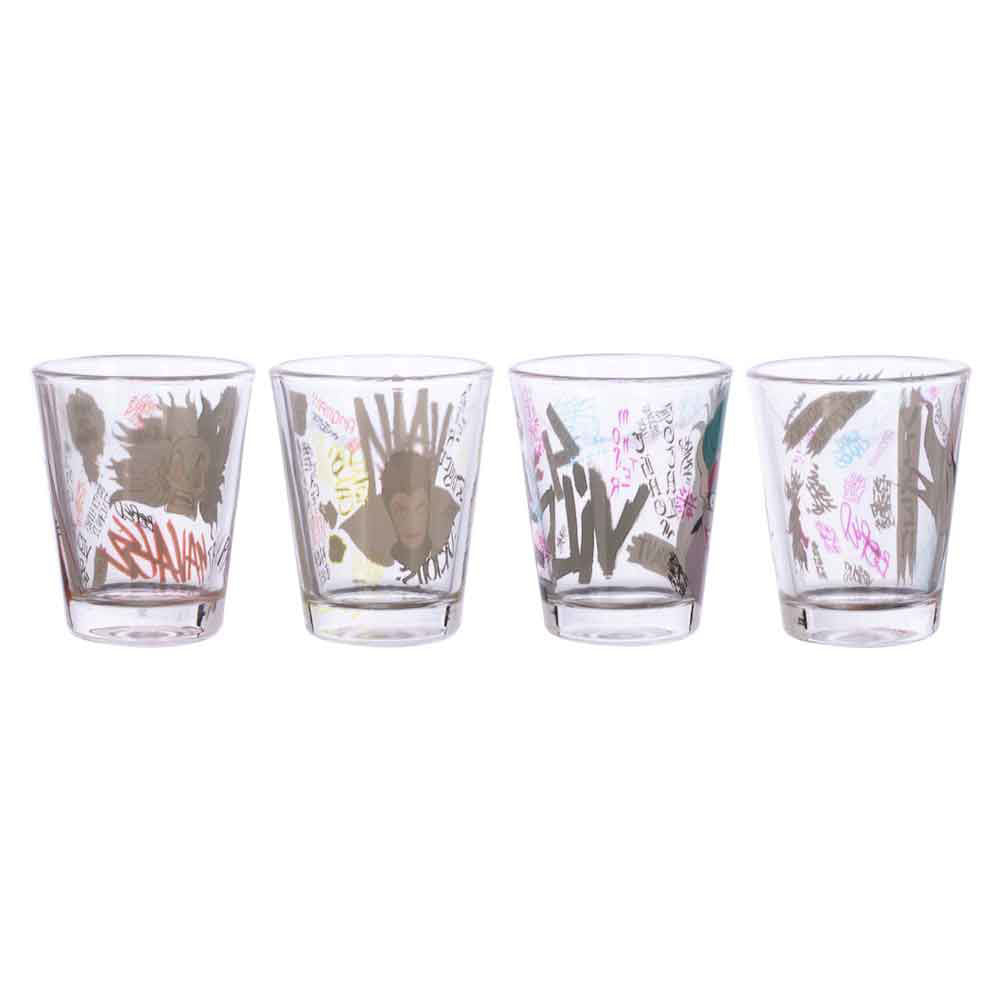 BioWorld Disney Villains 2 oz Shot Glass Set of 4