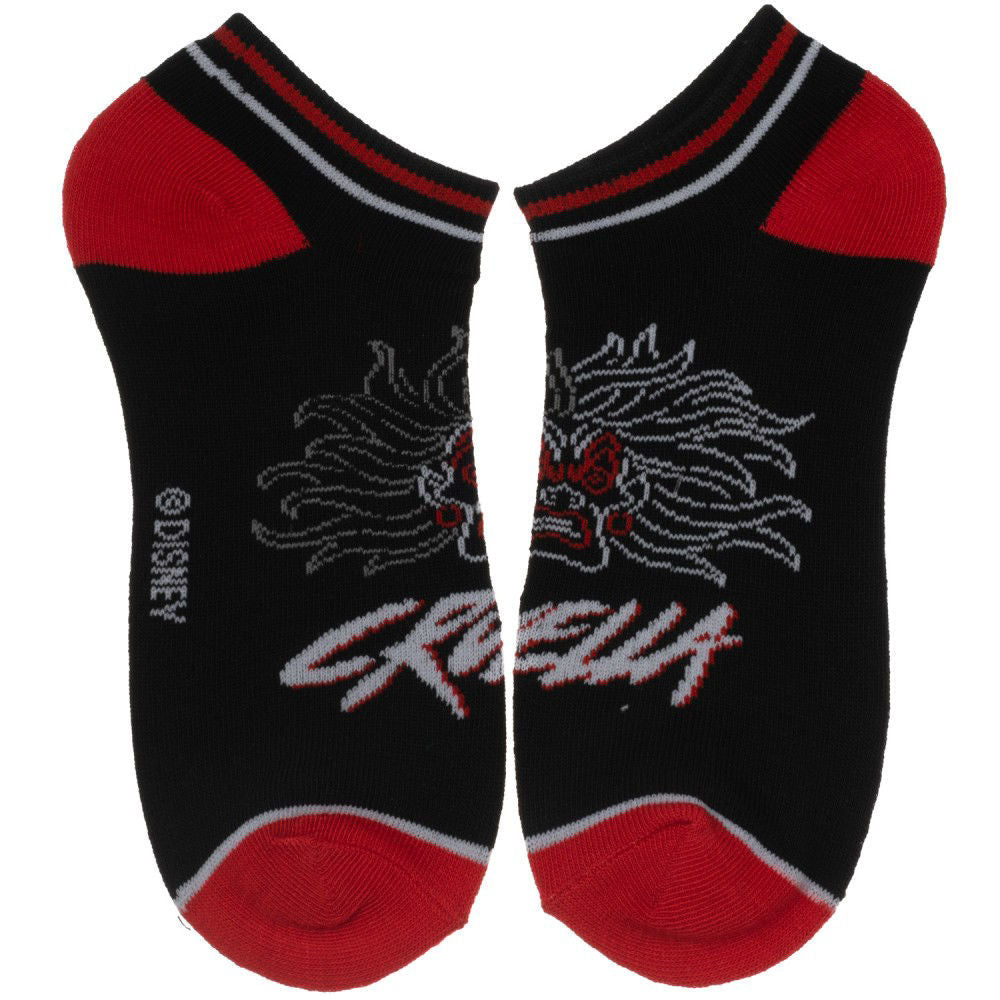 BioWorld Disney Villains 5 Pair Ankle Socks