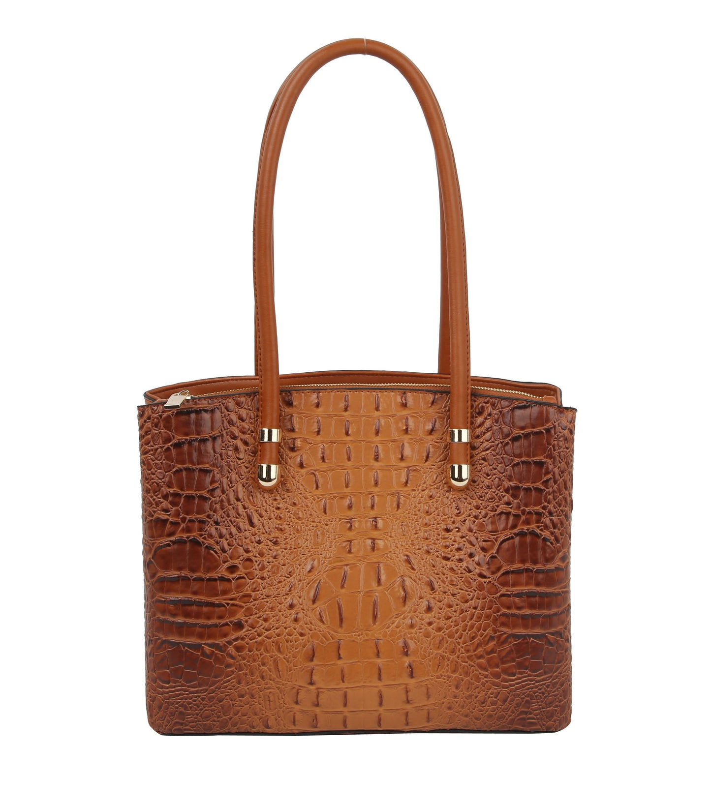 Neena Gator Medium Handbag Brown