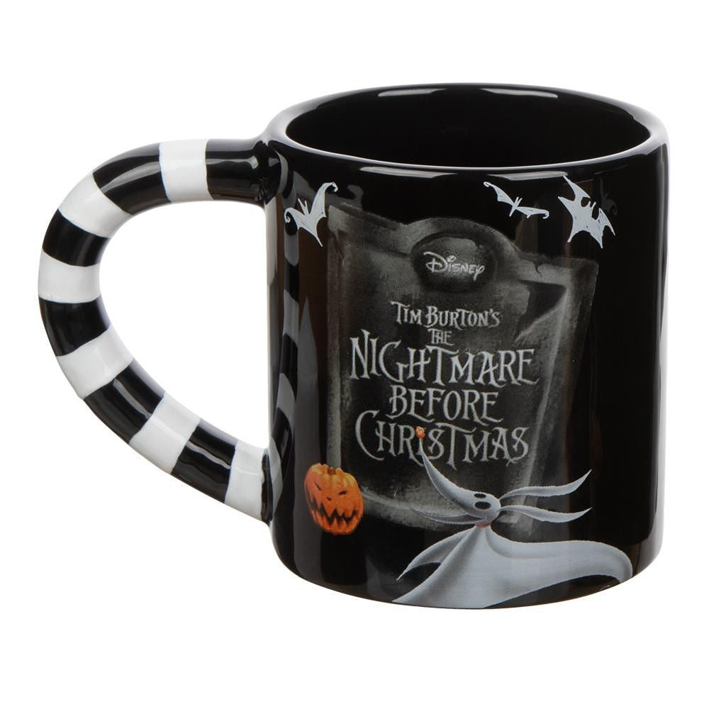 BioWorld The Nightmare Before Christmas Jack & Sally 20 oz Sculpted Ceramic Mug Set of 2