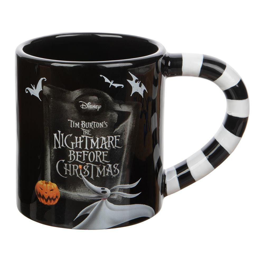 BioWorld The Nightmare Before Christmas Jack & Sally 20 oz Sculpted Ceramic Mug Set of 2